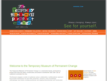 Tablet Screenshot of museumofchange.org